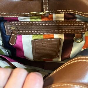 RARE Legacy Vintage Coach Ergo Leather Hobo #11285 Clip Closure Double Hangtags